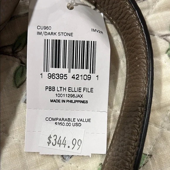 Coach pebble leather Ellie file crossbody dark stone - Picture 5 of 7